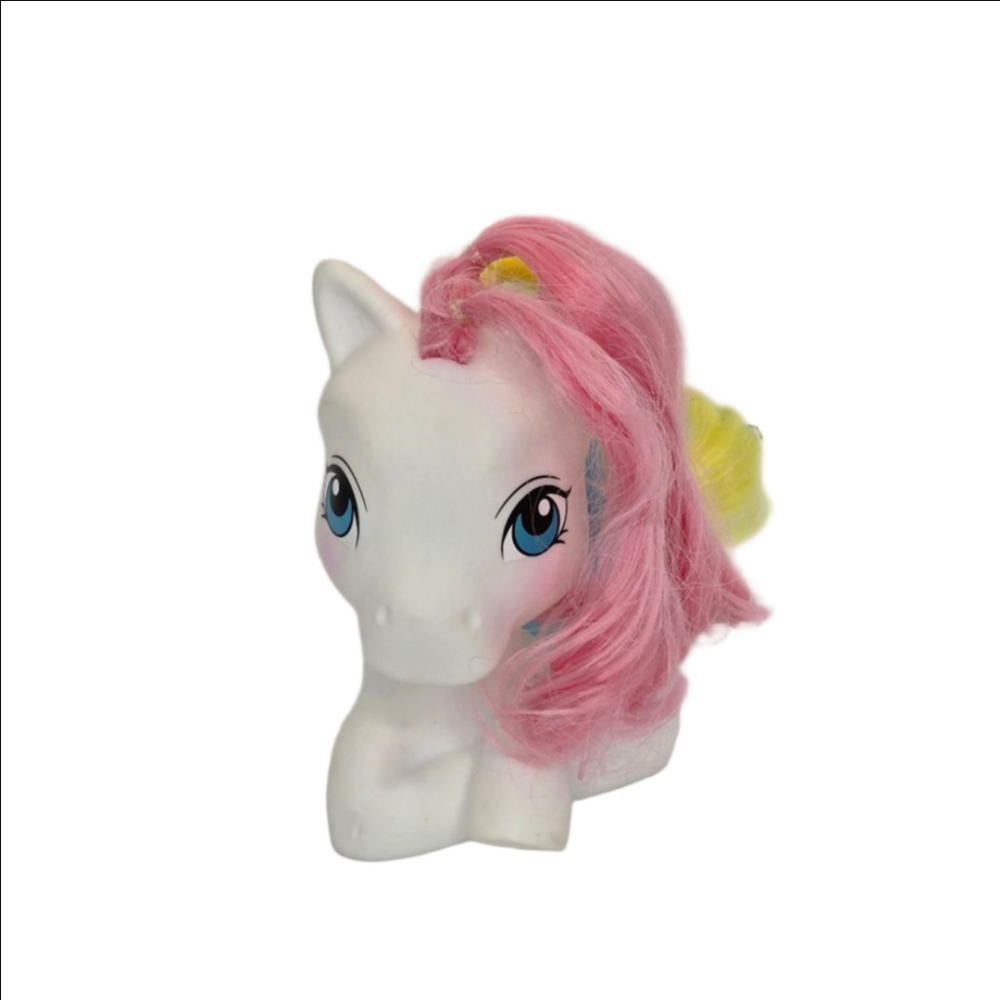 My Little Pony White Pink Blue Yellow Doll Head One Size